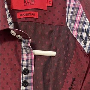 4 Button down shirts for boys .